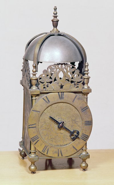Lantern clock by Jeffrey Baylie